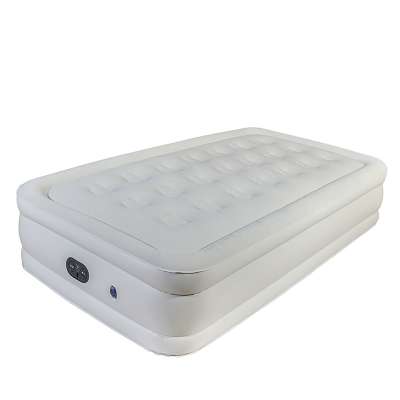 Flocked PVC Custom Inflatable Bed Twin size Furniture Mattress